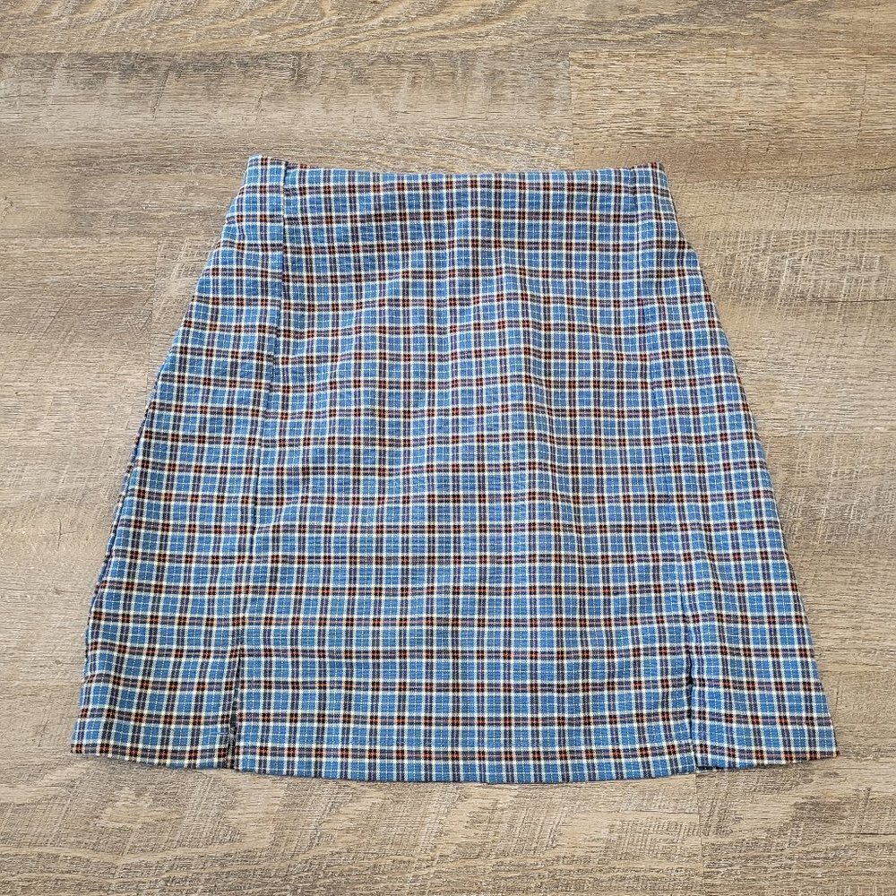 BRANDY MELVILLE | John Galt Plaid Cara Mini Skirt
